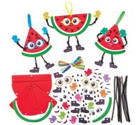 Baker Ross FN169 Llavero Mix & Match Sandía - Lote de 8, Llavero para niños