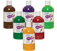 Baker Ross FN244 Set de pintura otoñal para póster de 150 ml - Caja de 6 unidades, Value Pack de botes de pintura, Pintura para niños