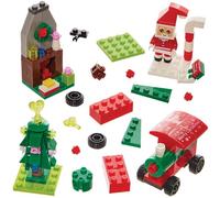 Baker Ross FN350 Mini Kits de Ladrillos de Navidad - Pack de 4, Bolsas de Navidad para niños
