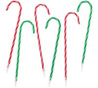 Baker Ross FN358 Bolígrafos con bastones de caramelo - Pack de 6, Bolsas de Navidad para niños