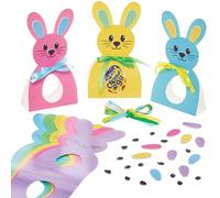 Baker Ross FN394 Conejito Porta Huevos de Pascua - Pack de 10, Easter Egg Hunt Accessories, Easter Chocolate Holder