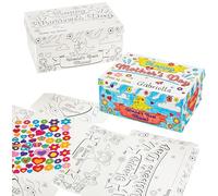 Baker Ross FN400 Caja regalo Día de la Madre para colorear y pegar - Pack de 1, Día de la Madre Arte y Manualidades para niños