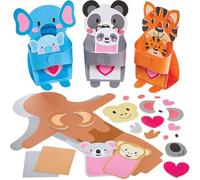 Baker Ross FN403 Tarjeta Abrazo Mamá y Bebé - Pack de 5, Día de la Madre Artes y Manualidades para Niños