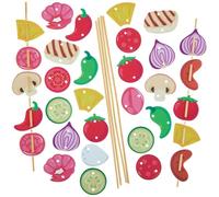 Baker Ross FN419 Kits combinables BBQ Skewer - Paquete de 6, kits de espuma para manualidades y artesanía