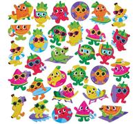 Baker Ross FN422 Pegatinas de espuma con frutas de verano - Paquete de 150, pegatinas para manualidades infantiles