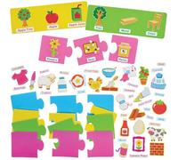 Baker Ross FN429 Kits de rompecabezas magnéticos «De dónde viene» - Paquete de 10, manualidades educativas para niños y colegios