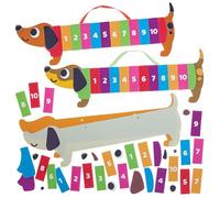 Baker Ross FN452 Kits para aprender a contar con perritos salchicha - Paquete de 4, STEM, ciencia, matemáticas y material didáctico para niños y colegios