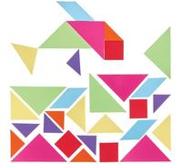 Baker Ross FN453 Juegos de rompecabezas Tangram, paquete de 4, kits de rompecabezas educativos para niños