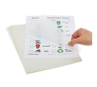 Baker Ross FN481 Fundas para laminar A4 - Paquete de 50, láminas transparentes con acabado brillante