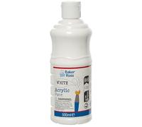 Baker Ross FN511 Pintura acrílica blanca 500 ml - Paquete de 1, pintura para manualidades, pintura para niños