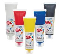 Baker Ross FN514 Tinta para impresión en linó - Paquete de 5, herramientas básicas para linó y manualidade