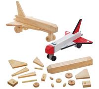 Baker Ross FN540 Kits de transbordadores espaciales de madera - Paquete de 2, STEM, ciencia, matemáticas y material didáctico para niños y colegios