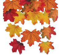 Baker Ross FN587 Hojas de Tela - Paquete de 100, Suaves formas otoñales para manualidades, perfectas para decoraciones de temporada y proyectos creativos