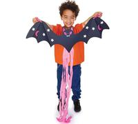 Baker Ross FN594 Kits de Decoración para Colgar Murciélagos Gigantes - Pack de 4, Kits de Manualidades de Halloween para Niños, Perfectos para Decoraciones de Fiestas y Aulas