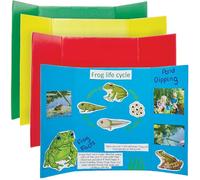 Baker Ross FN683 Pizarras pequeñas de colores - Pack de 4, Pizarras para manualidades, presentaciones, proyectos de mesa