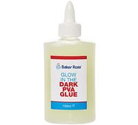 Baker Ross FX130 Pegamento PVA que Brillan en la Oscuridad - Frasco de pegamento, Artículos de Hobby