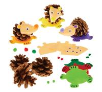 Baker Ross FX169 Kit de piñas de erizo - Pack de 6, Decoración de otoño para niños