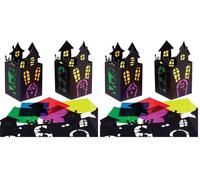 Baker Ross FX188 Linterna de Casa Encantada - Juego de 4, Manualidades para Niños (Paquete de 2)