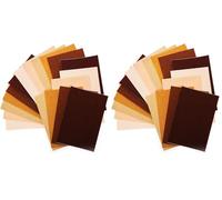 Baker Ross FX201 Hojas de Fieltro Adhesivo de Color de Piel - Juego de 18, Manualidades para niños (Paquete de 2)