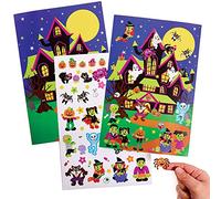 Baker Ross FX210 Kit Escenas de Halloween con Pegatinas - Juego de 5 Pegatinas para Niños