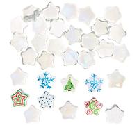 Baker Ross FX269 Piedras de Vidrio para Pintar de Estrella - Paquete de 30, Materiales para Dibujar y Pintar