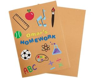 Baker Ross FX309 Cuaderno de Dibujos A4 - Set de 3, Cuaderno para Niños
