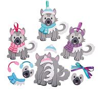 Baker Ross FX354 Decoraciones Combinables de Husky - Paquete de 8, Actividades Manuales para Niños