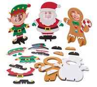 Baker Ross FX379 Marcos de Fotos Navideños - Paquete de 5, Manualidades para Niños
