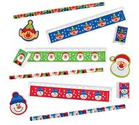 Baker Ross FX400 Set de Papelería de Personajes Navideños - Paquete de 4, Papelería Infantil