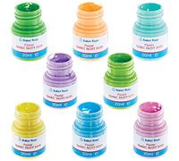 Baker Ross FX482 Bote de pinturas para tela de colores pastel - Paquete de 8, Accesorios textiles para arte y manualidades