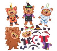 Baker Ross FX628 Kits de Decoración Hombre Lobo - Pack de 8, Kits de Decoración de Halloween para Niños