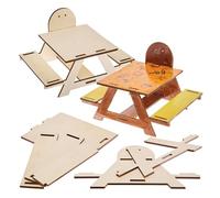Baker Ross FX647 Kit de Mesa de Picnic de Madera con Comedero para Ardillas - 1 kit, Manualidades de Jardín y Comedero de Animales para Hacer con Niños