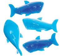 Baker Ross FX675 Tiburones voladores elásticos - Paquete de 8, Relleno para bolsas de fiesta infantiles