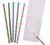 Baker Ross FX681 Sealife Lápices - Pack de 15, Regalos para fiestas infantiles, Lápices de dibujo y escritura