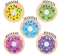 Baker Ross FX701 Paquete de 5 mini cuadernos de rosquillas, Kit de manualidades de espuma para niños