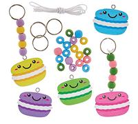 Baker Ross FX706 Llavero de madera para bolsa - Pack de 5, Accesorios de manualidades para niños