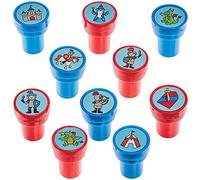 Baker Ross FX720 Sellos de caballeros y dragones - Pack de 10, Sellos para manualidades infantiles
