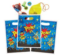 Baker Ross FX729 Bolsas de regalo héroe - Pack de 10, Bolsas para regalos héroe para fiestas infantiles