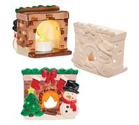 Baker Ross FX793 Portacandelitas de Cerámica para Chimenea - caja de 3, Decoración Navideña Artes y Manualidades para Niños