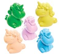Baker Ross FX808 Lápices de cera unicornio - Pack de 8, Relleno para bolsas de fiesta infantiles
