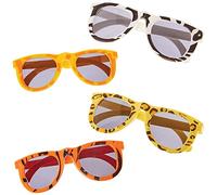 Baker Ross FX821 Gafas con estampado safari - Pack de 4, Relleno para bolsas de fiestas infantiles
