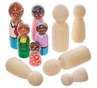 Baker Ross FX883 Familia de madera - Pack de 10, Figuras de madera para decorar