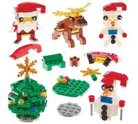 Baker Ross FX925 Kit de ladrillos navideños - Pack de 4, para llenar bolsas de Navidad y calcetines de los niños