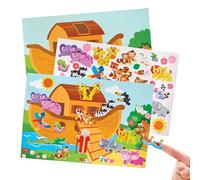 Baker Ross FX938 Noah's Ark Sticker Scenes - Pack de 5, Educación Religiosa Kits de manualidades para niños