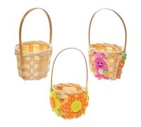 Baker Ross FX966 Mini Cestas Tejidas - Pack de 6, Adornos de Pascua para manualidades