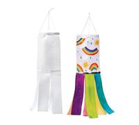 Baker Ross FX998 Diseña tu propia manga de viento - Pack de 3, Kits de manualidades de jardín para niños