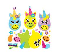 Baker Ross Huevo de Pascua Unicornio - Paquete de 8, Manualidades para Niños (AT431)