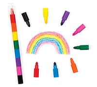 Baker Ross Juego de ceras apilables de arcoíris para niños - Perfecto para bolsas sorpresa o como regalo para niños (pack de 4).