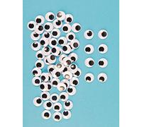 Baker Ross Jumbo Ojos ondulados autoadhesivos para manualidades para niños: ideal para navidad, regalos, recuerdos y más para niños (paquete de 1)