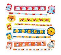 Baker Ross- Kit de papelería de Cuatro Piezas con Animales de la Selva, Pack de 6, Bolsas Sorpresa o como Regalo para niños, Multicolor